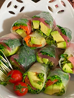 A picture of Sashimi Fish Fresh Spring Roll.