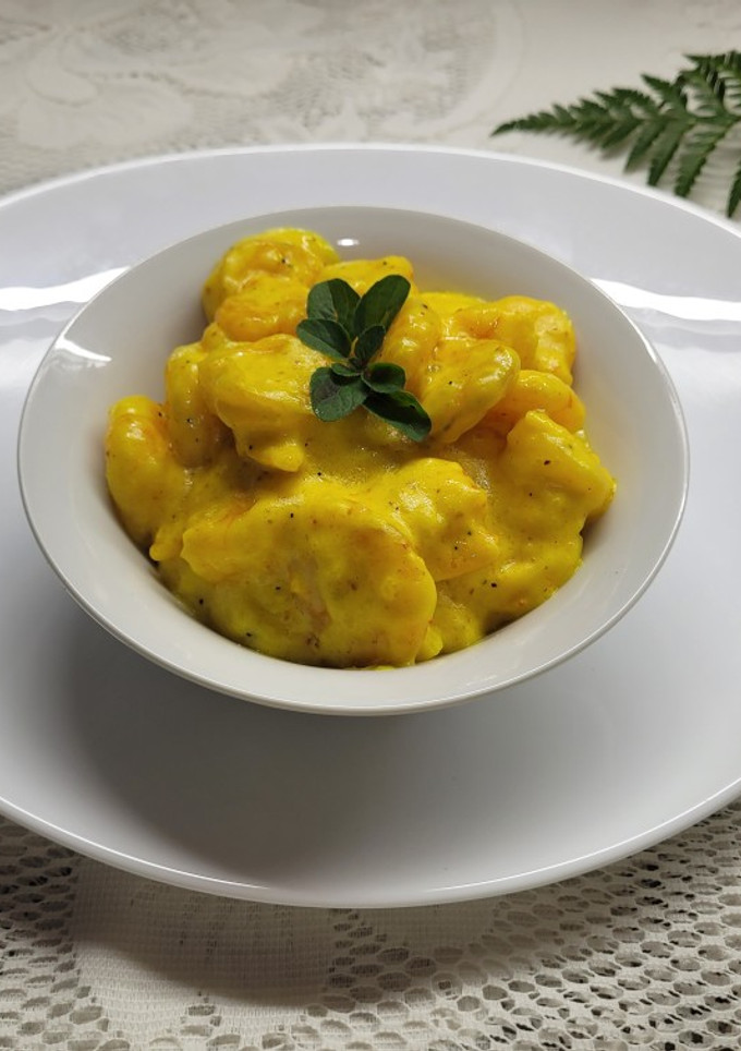 Una foto de Camarones al curry