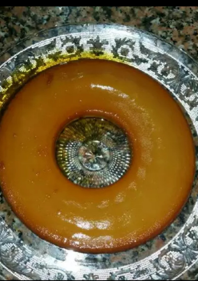 Una foto de Flan de galletas