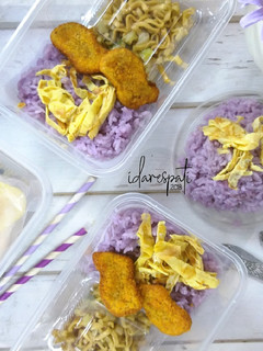 Foto resep Nasi Ungu Box ultah anak