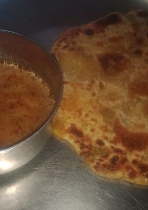 A picture of Vrat ka paratah.