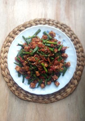Foto resep Balado Tempe Dan Kacang Panjang