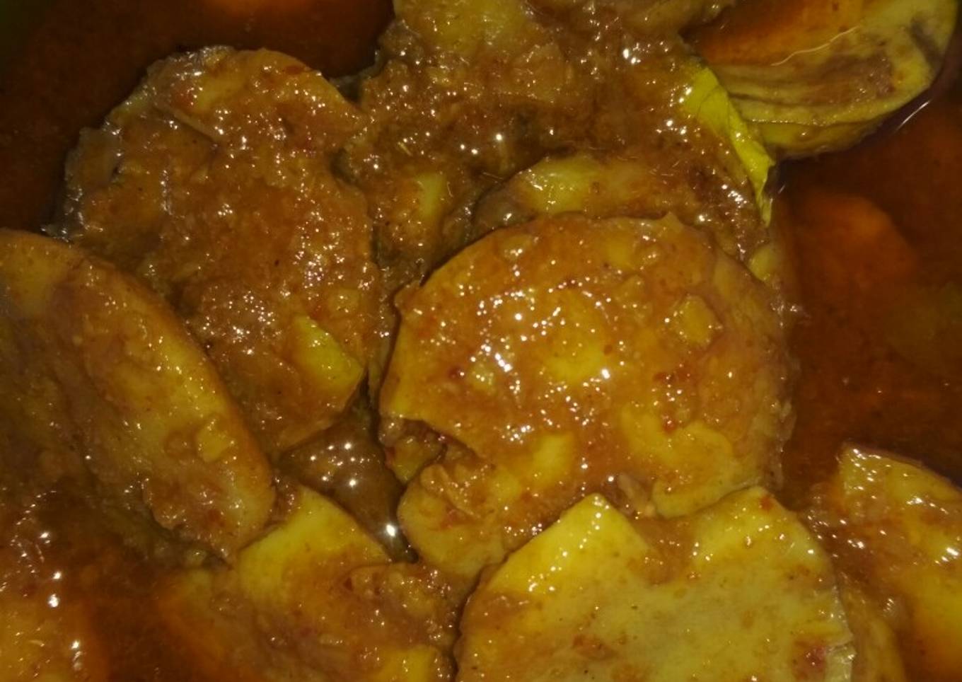 Semur jengkol pedas
