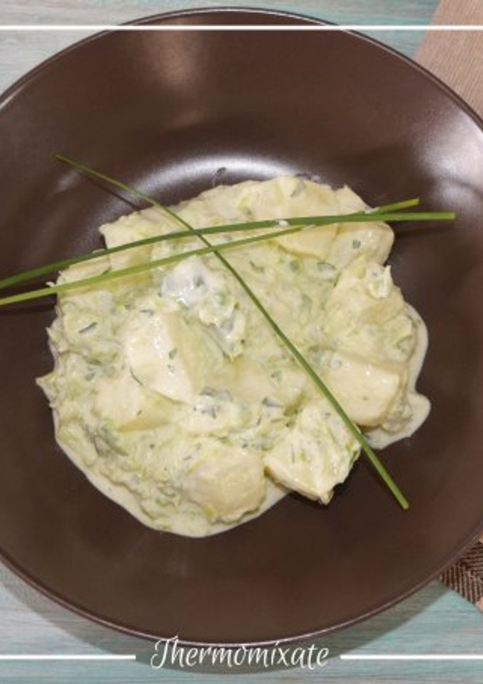 Una foto de Ensalada de patatas a la griega con Thermomix