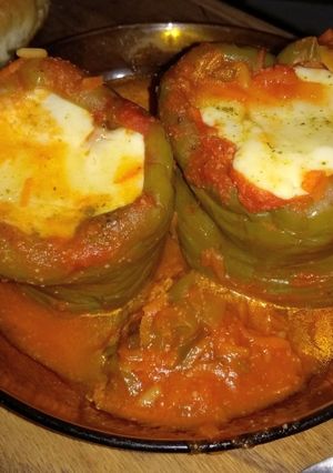 Una foto de Pimientos rellenos