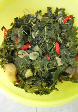 Foto resep Tumis daun singkong