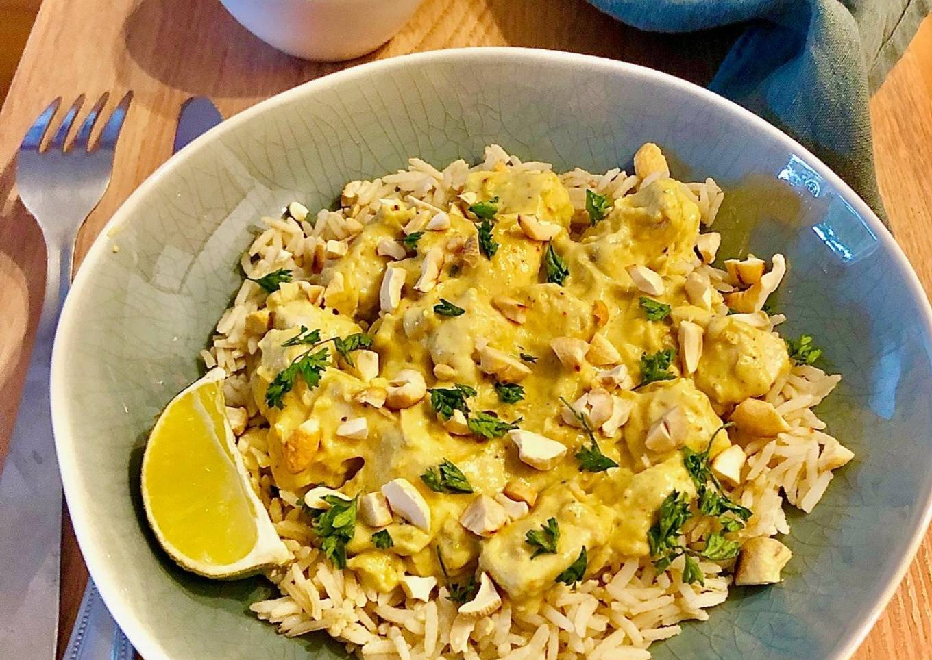 Poulet Coco Curry Noix de cajou