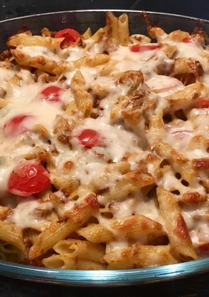 Pestós tonhalas tészta recept fotója