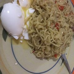 Simple Noodles with Boiled Egg A picture of Simple Noodles with Boiled Egg.