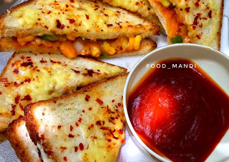 Recipe of Ultimate Cheese melting sandwich