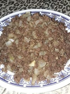صورة لوصفة اللحمه المفرومه المعصجه او العصاج