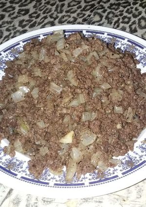 صورة لوصفة اللحمه المفرومه المعصجه او العصاج