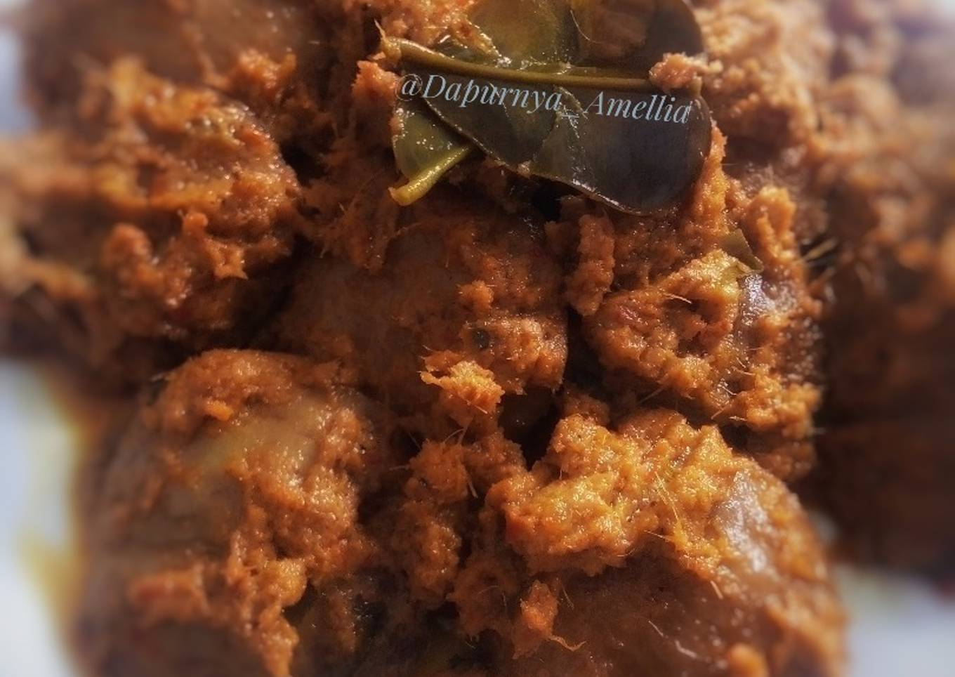 Rendang jengkol khas padang