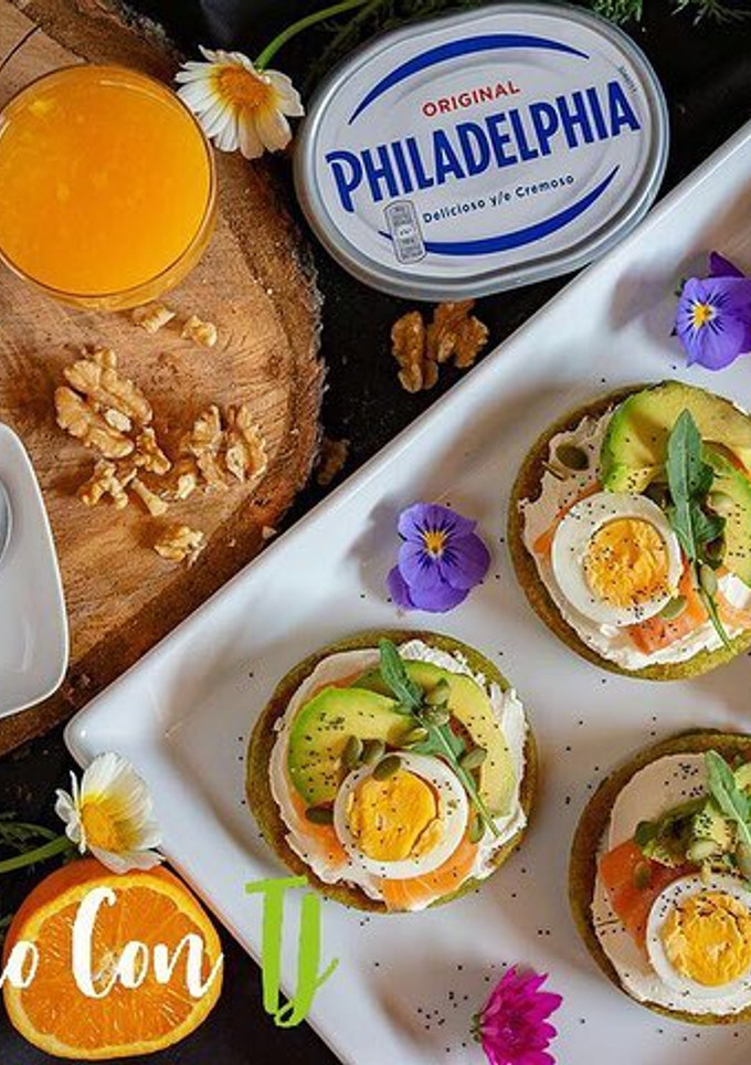 Una foto de Blinis de espinacas