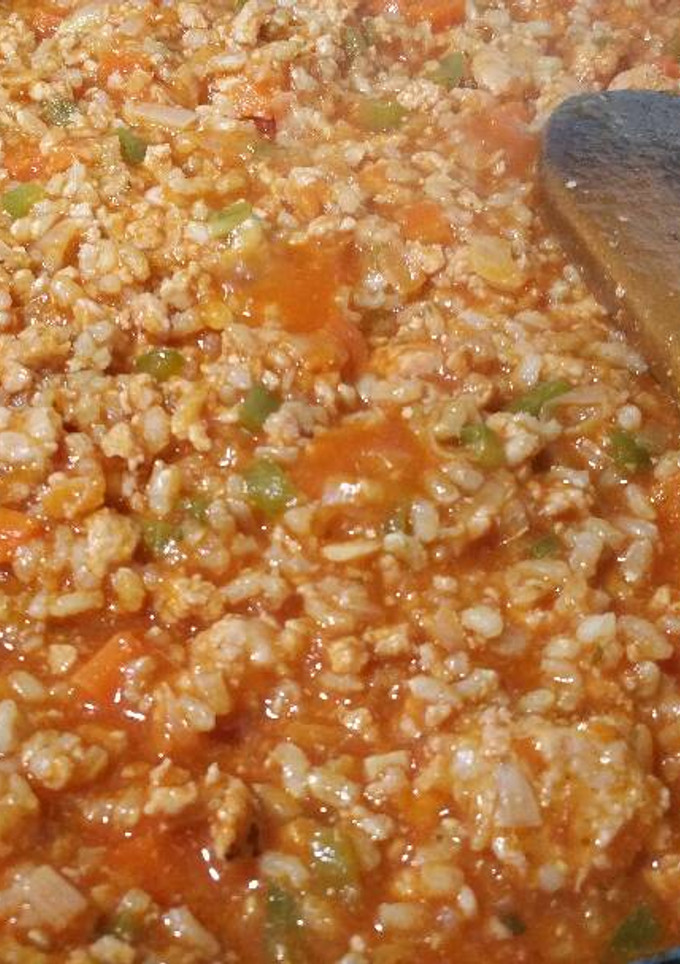 Una foto de Arroz integral a la boloñesa 😋