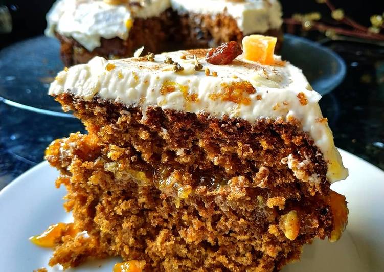 Carrot cake con arrope