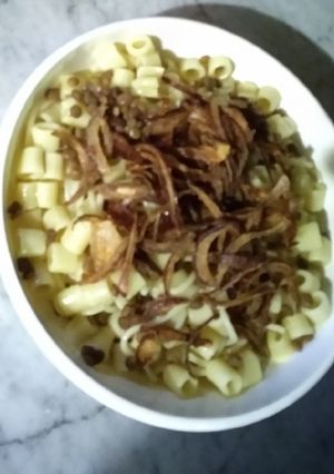 صورة لوصفة الكشري المصري 😋