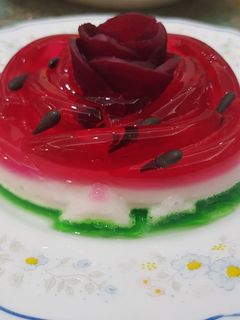 عکسی از دستور ژله هندوانه