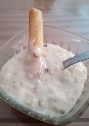 Une photo de Riz au lait rhum raisin