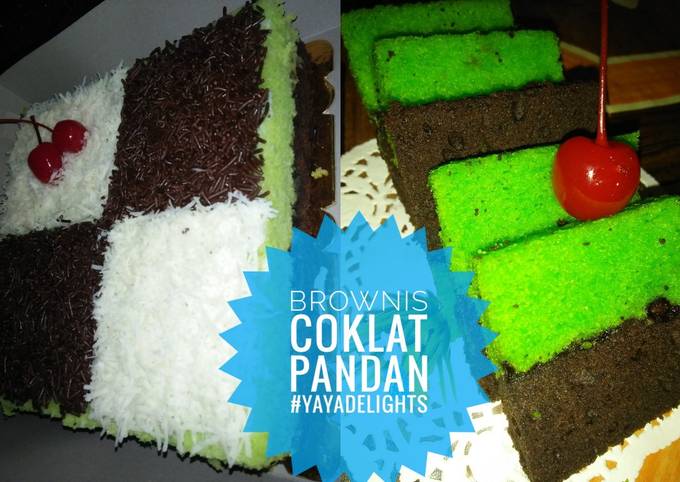 Brownis coklat Pandan amanda Kw