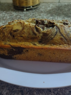 Una foto de ~Budín marmolado keto ~