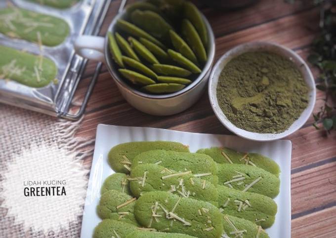 Resep Lidah Kucing Greentea Pekaninspirasi Oleh Sukma Cuisine Cookpad