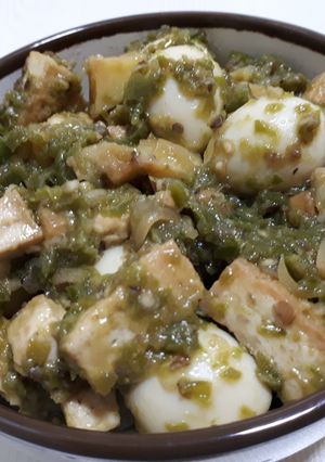 Foto resep Telur Puyuh Tahu Cabai Hijau