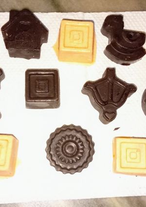 A picture of Homemade chocolates.