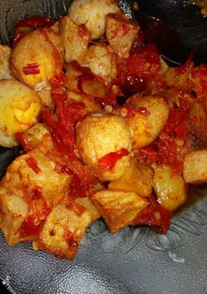 Foto resep Sambal kentang telor puyuh