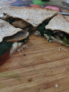 Una foto de Quesadillas de espinacas y champiñones 🥬🍄🌮