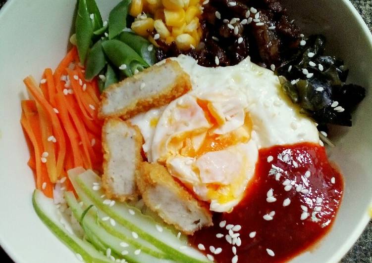 Cara Mudah Membuat Bibimbap a.k.a Nasi Campur Korea Super Enak
