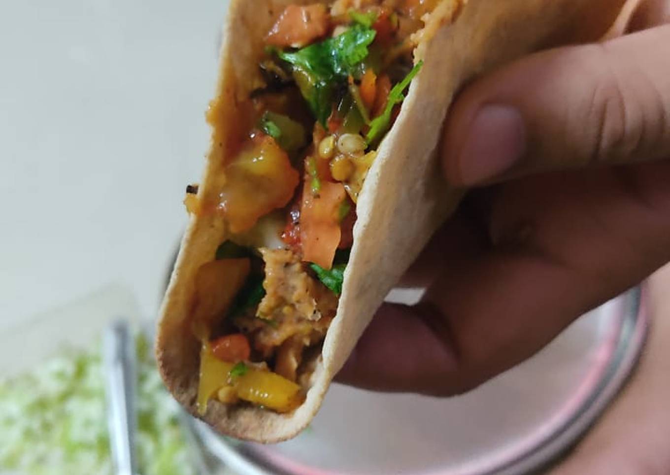 Desi Mexican taco