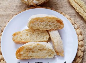 Foto resep Roti Ciabatta Tanpa Ulen (Italian Bread)
