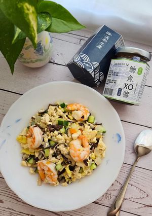 XO醬海鮮炒飯 <減醣版> 的食譜成品照片