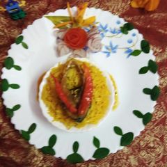 Stamed Hilsa Rice A picture of Stamed Hilsa Rice.