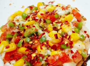 A picture of Corn Bread Piza.