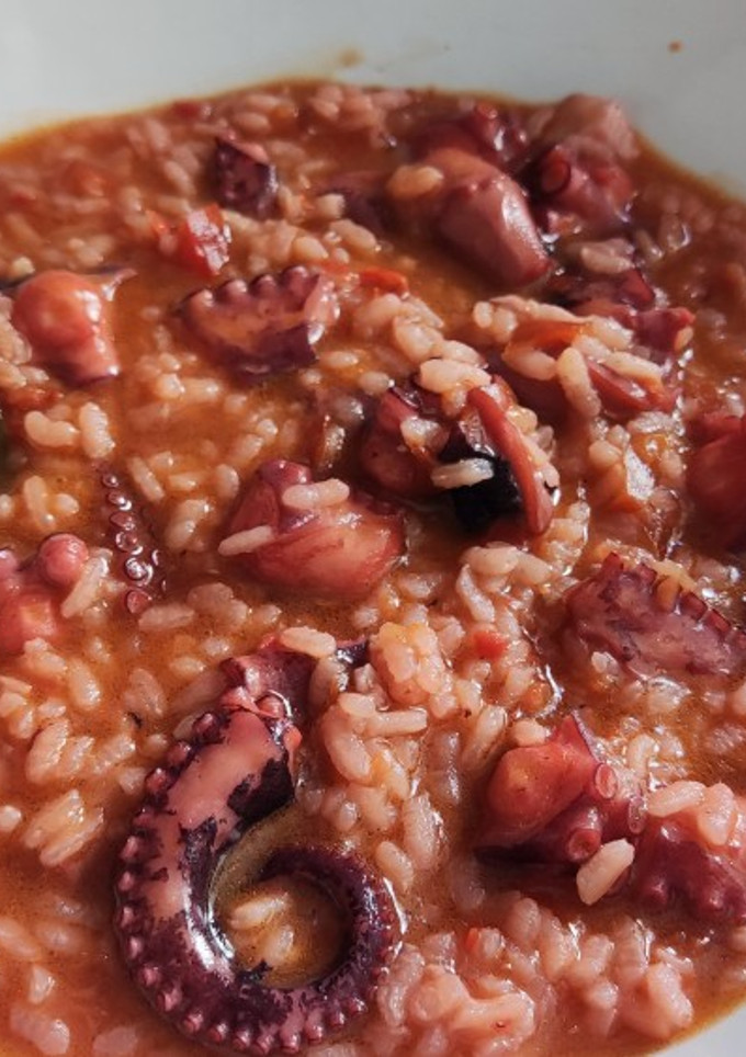 Una foto de Arroz con pulpo en Thermomix