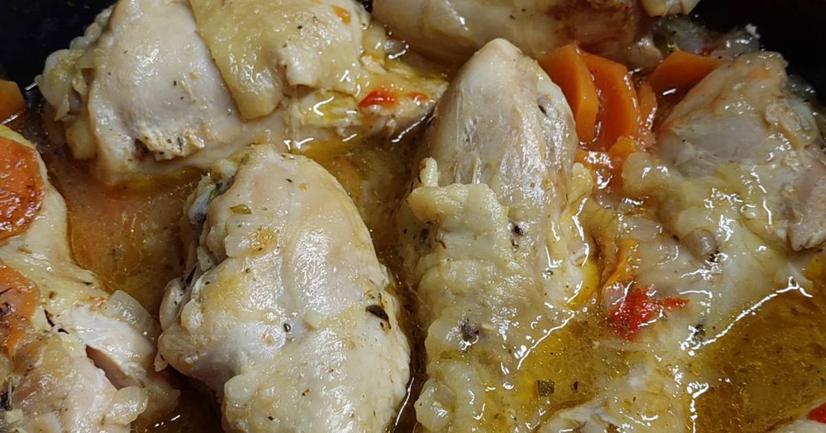 Muslo de pollo en su jugo - 30 recetas caseras- Cookpad