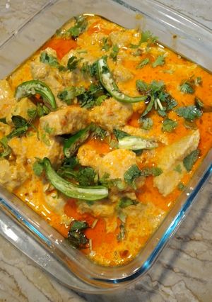 A picture of Chicken boneless handi.