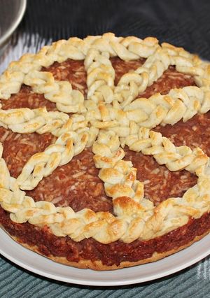 Gazdag almás torta recept fotója