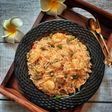 Prawn veggies Schezwan fried rice