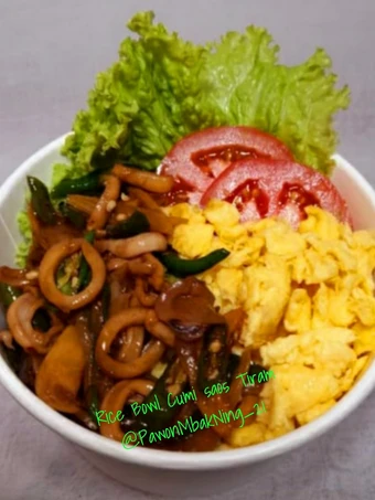 Langkah Mudah untuk Membuat Resep Rice Bowl Cumi Saos Tiram yang Lezat Anti Ribet, Lezat Sekali