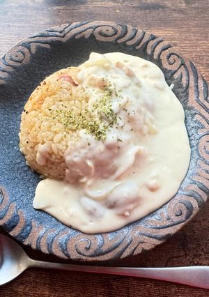 A picture of My Favorite Pilaf with White Cream Sauce.