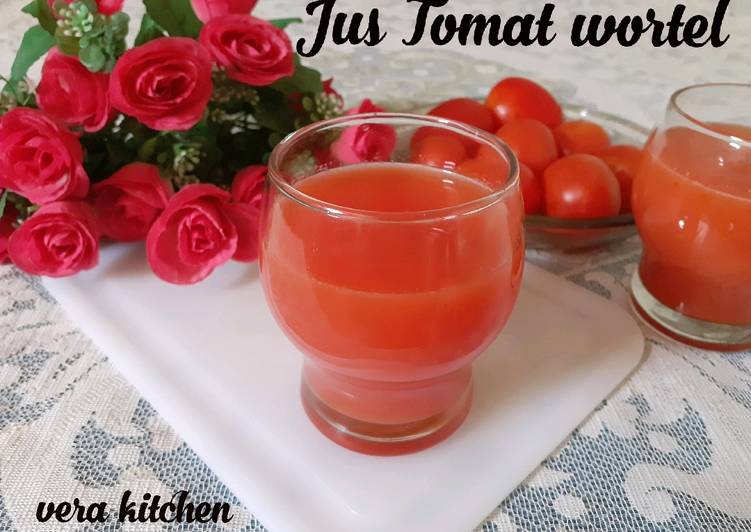 Bagaimana Menyiapkan Jus Tomat wortel, Lezat Sekali