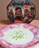Vichyssoise 🇫🇷 Sopa fría francesa de puerros y papa🗼Francia 🇫🇷