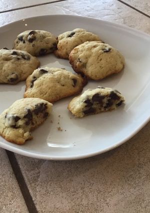 A picture of Easy Recipe for Chocolate chip cookies.