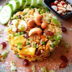 A picture of Fried Rice with Pineapple and Cashewnuts (Vegan/vegetarian) - Khaopad Sabparod.