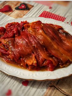 Una foto de Pimientos asados