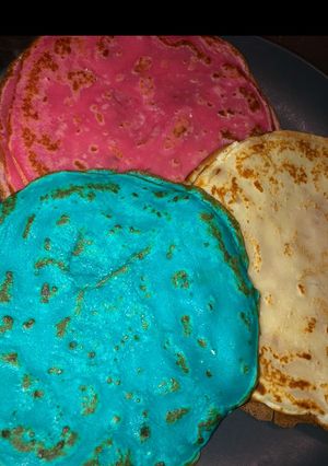 Une photo de Crêpe coloré