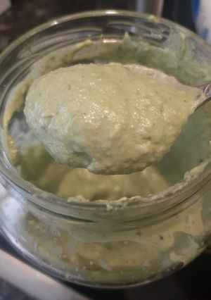 Una foto de Pesto sin lactosa ni aceite